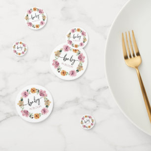 Baby In Bloom Floral Baby Shower  Confetti