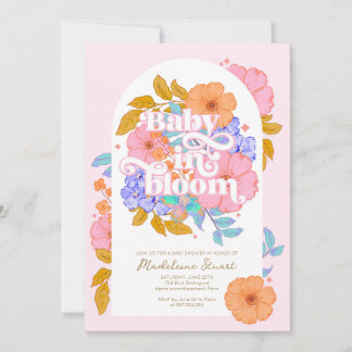 Baby in Bloom Floral Baby Shower Invitation