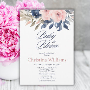 Baby in Bloom Floral Baby Shower Invitation