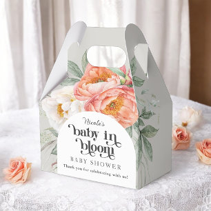 Baby in Bloom Floral Baby Shower Thank You Favour Box