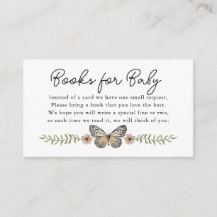 Baby in Bloom Floral Books for Baby Enclosure Card