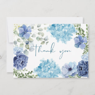 Baby in bloom floral chinoiserie baby shower thank you card