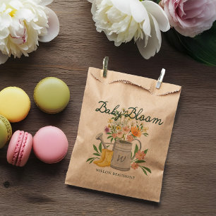 Baby in Bloom Floral Garden Rain Boots Baby Shower Favour Bag