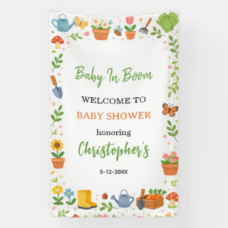Baby in Bloom Garden Baby Shower | Cute Floral Banner