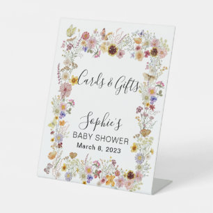 Baby In Bloom Garden Butterflies Cards & Gifts Pedestal Sign
