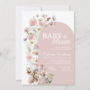 Baby In Bloom Invitation Baby Shower