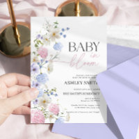 Baby in Bloom Invitation | Pastel Floral Invite