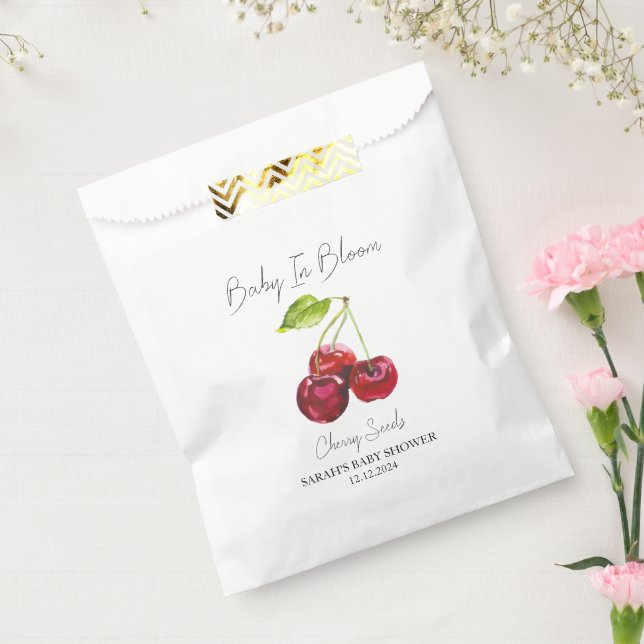 Baby In Bloom l Cherry Seeds Baby Shower Favour Bag (Sealed)