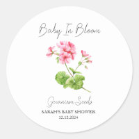 Baby In Bloom l Geranium Seeds Baby Shower