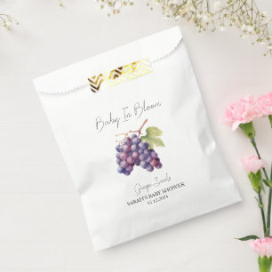 Baby In Bloom l Grape Seeds Baby Shower Favour Bag