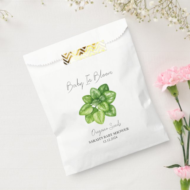 Baby In Bloom l Oregano Seeds Baby Shower Favour Bag (Sealed)