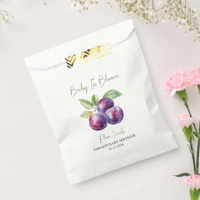Baby In Bloom l Plum Seeds Baby Shower Favour Bag (Sealed)