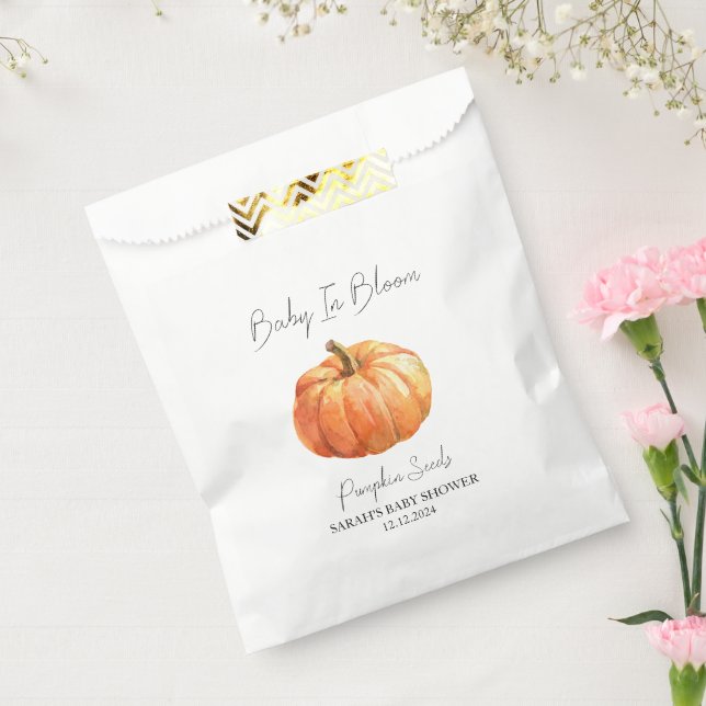 Baby In Bloom l Pumpkin Seeds Baby Shower Favour Bag (Sealed)