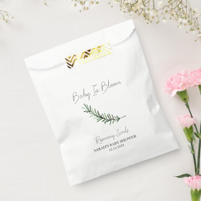 Baby In Bloom l Rosemary Seeds Baby Shower Favour Bag (Sealed)