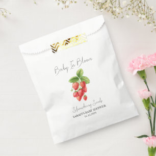 Baby In Bloom l Strawberry Seeds Baby Shower Favour Bag