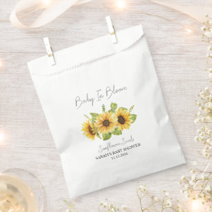 Baby In Bloom l Sunflower Seeds Baby Shower Favour Bag