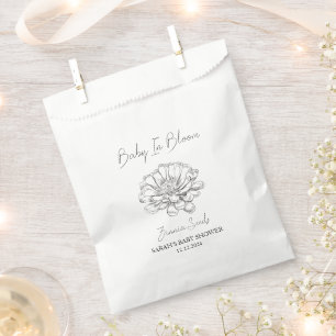 Baby In Bloom l Zinnia Seeds Baby Shower Favour Bag