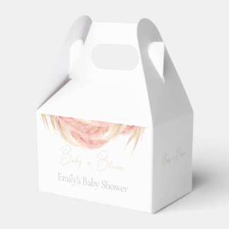 Baby in Bloom Pampas Grass Baby Shower Favour Box