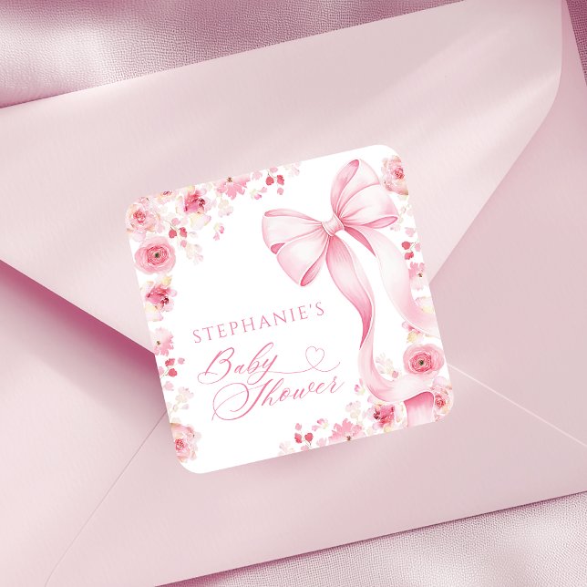 Baby in Bloom Pink Floral Stickers  (Creator Uploaded)