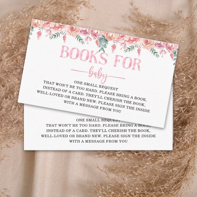 Baby in Bloom – Pink Rose Garden Baby Shower Enclosure Card (Creator Uploaded)