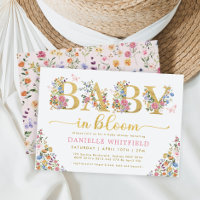 Baby in Bloom Pretty Wildflower Garden Shower