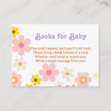 Baby In Bloom Retro Baby Shower Book For Baby 