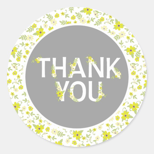 Baby in Bloom Shower Classic Round Sticker (Front)