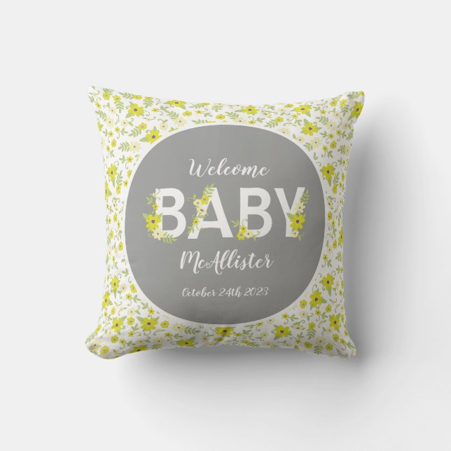 Baby in Bloom Shower Cushion (Front)