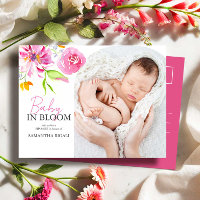Baby in Bloom Sip and See Invitation