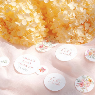 Baby In Bloom Spring Flowers Girl Baby Shower Confetti