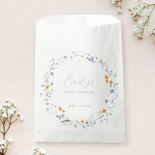 Baby in Bloom Spring Summer Floral Baby Shower Favour Bag