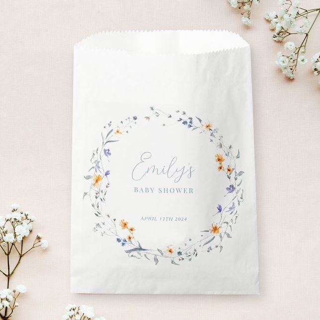 Baby in Bloom Spring Summer Floral Baby Shower Favour Bag (Creator Uploaded)