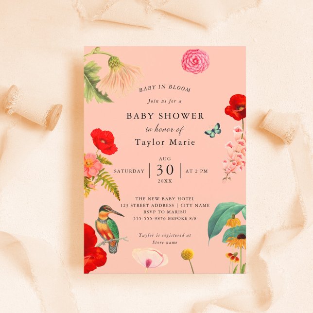Baby in Bloom | Spring Wildflower Baby Shower Invitation (Creator Uploaded)