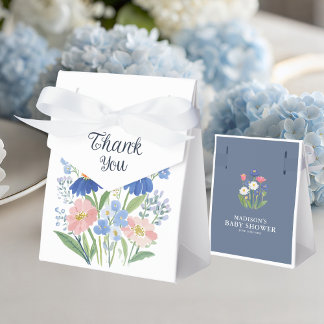 Baby in Bloom Thank You Wildflower Meadow Shower Favour Box