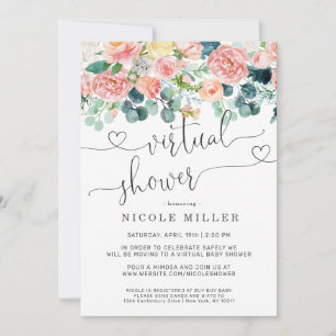 Baby in Bloom Virtual Baby Shower Invitation