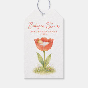 Baby in Bloom Whimsical Garden Boho Baby Shower Gift Tags