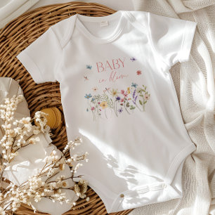 Baby in Bloom Wildflower Baby Shower Baby Bodysuit