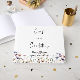 Baby In Bloom Wildflower Baby Shower Guest Book