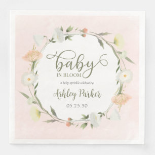 Baby In Bloom Wildflower Baby Sprinkle Napkin