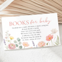 Baby in Bloom Wildflower Books for Baby Shower