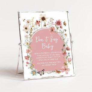 Baby in Bloom Wildflower Don't Say Baby  Poster