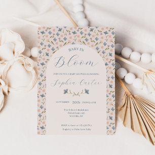 Baby in Bloom Wildflower Garden Baby Shower Invitation