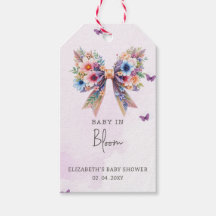 Baby in Bloom Wildflowers Bow Girl Baby Shower