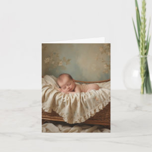 Baby in Cradle Shower Card