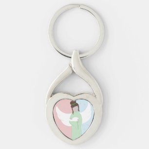 Baby In Heaven Key Ring