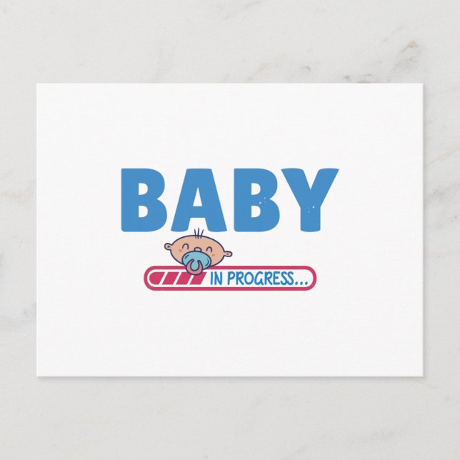 Baby in progress postcard (Front)