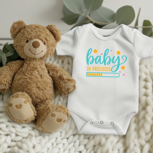 Baby in Progress Pregnancy Announcement Bodysuit (Creator Uploaded)