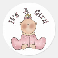Baby in Sleeper It's a Girl