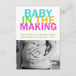 BABY IN THE MAKING pregnancy announcement