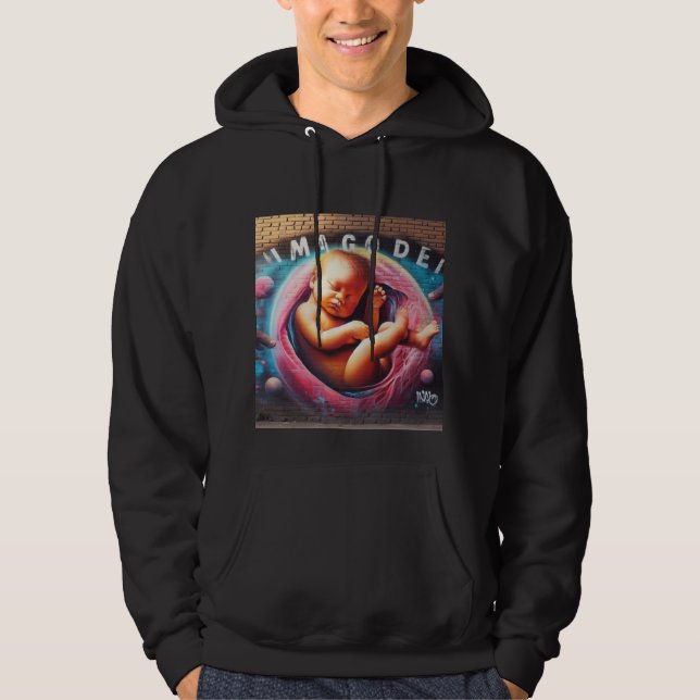 Baby in Womb, Imago Dei, Image of God, Graffiti  Hoodie (Front)